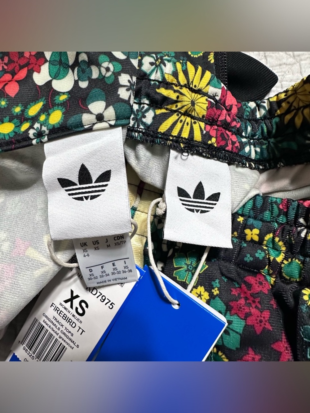 Adidas Originals x Liberty London NEW Track Suit Firebird Ornamental Print Sz.XS - Picture 10 of 13
